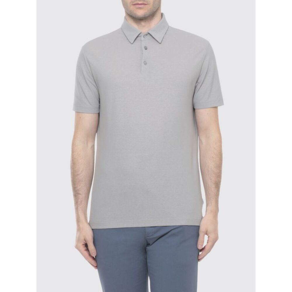 Zanone Polo Shirt Men Grey